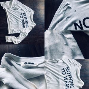 cropped thin sweater